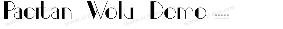 Pacitan Wolu Demo字体转换